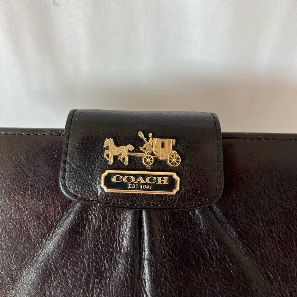 Coach Black Leather Wallet - Picture 2 of 15